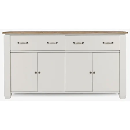 Transitional 2-Drawer and 4 Door Buffet